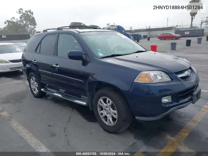 2004 Acura Mdx Touring VIN: 2HNYD18884H501284 Lot: 40553255