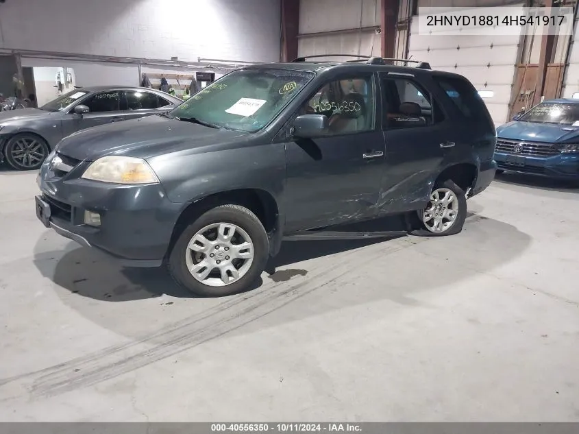 2004 Acura Mdx VIN: 2HNYD18814H541917 Lot: 40556350