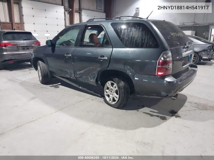 2004 Acura Mdx VIN: 2HNYD18814H541917 Lot: 40556350