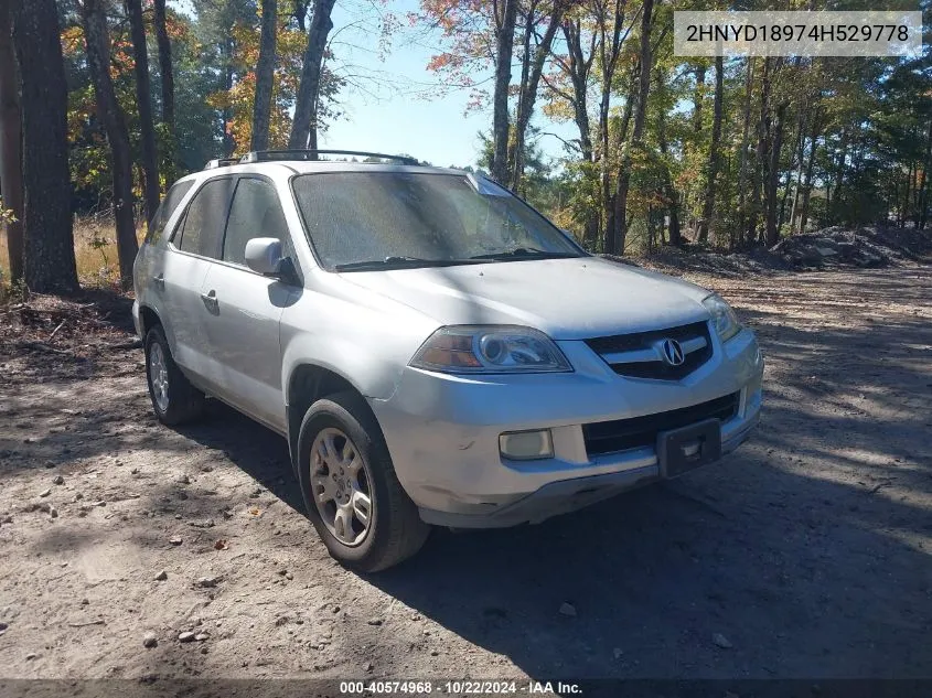 2004 Acura Mdx VIN: 2HNYD18974H529778 Lot: 40574968