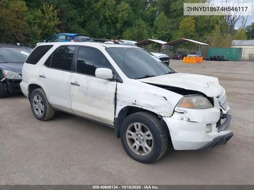 2004 Acura Mdx VIN: 2HNYD18674H546117 Lot: 40608134