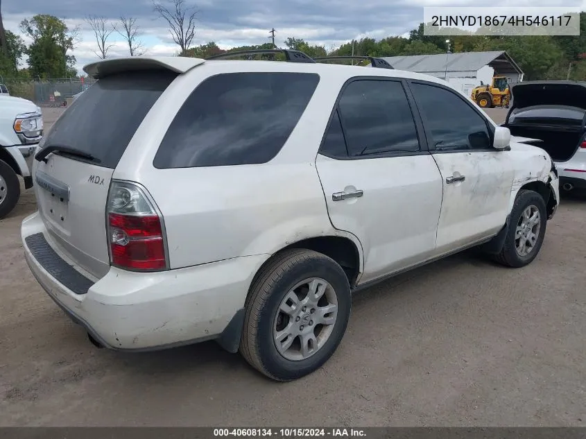 2004 Acura Mdx VIN: 2HNYD18674H546117 Lot: 40608134