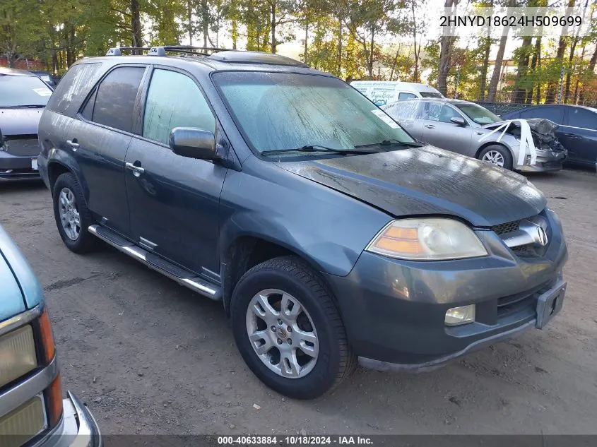 2004 Acura Mdx Touring VIN: 2HNYD18624H509699 Lot: 40633884