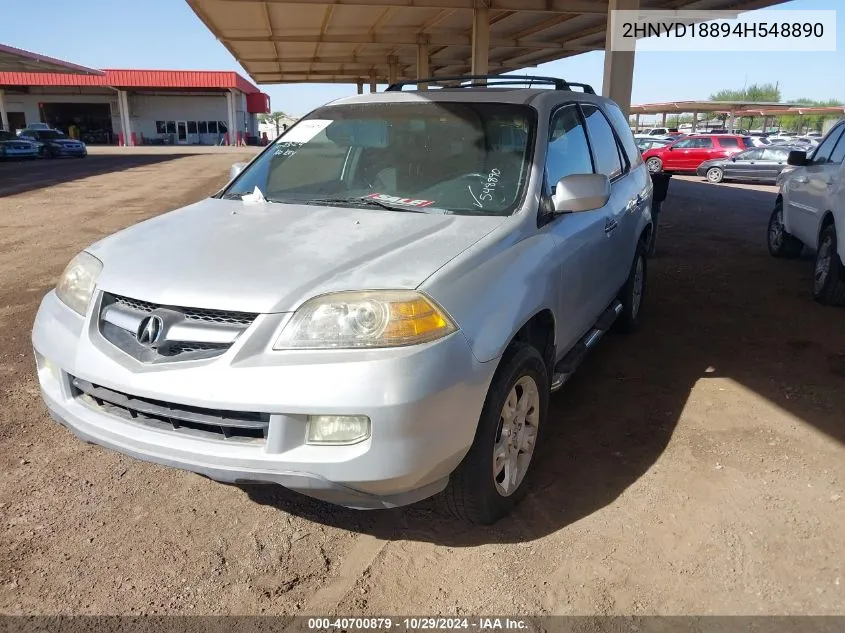 2004 Acura Mdx VIN: 2HNYD18894H548890 Lot: 40700879