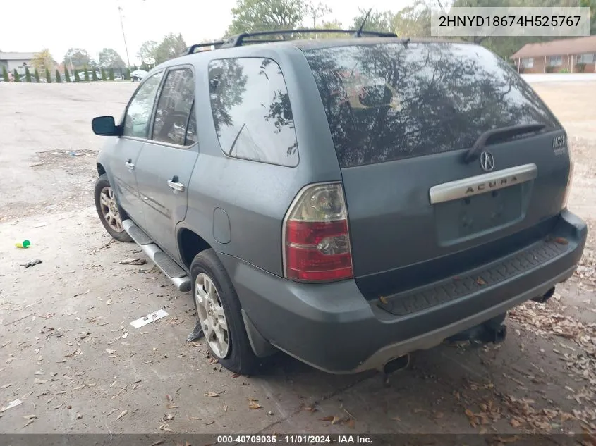 2004 Acura Mdx VIN: 2HNYD18674H525767 Lot: 40709035