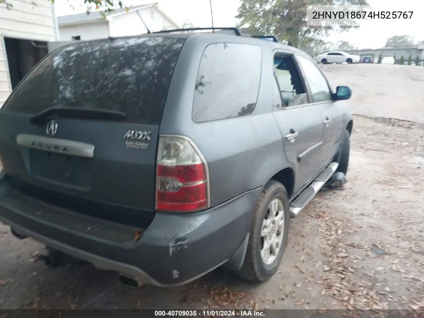 2004 Acura Mdx VIN: 2HNYD18674H525767 Lot: 40709035