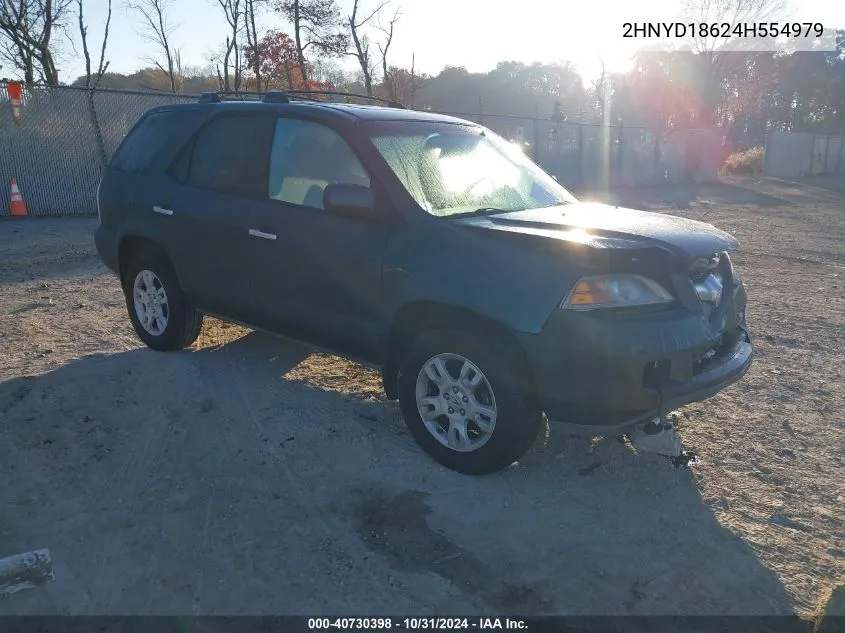 2004 Acura Mdx VIN: 2HNYD18624H554979 Lot: 40730398