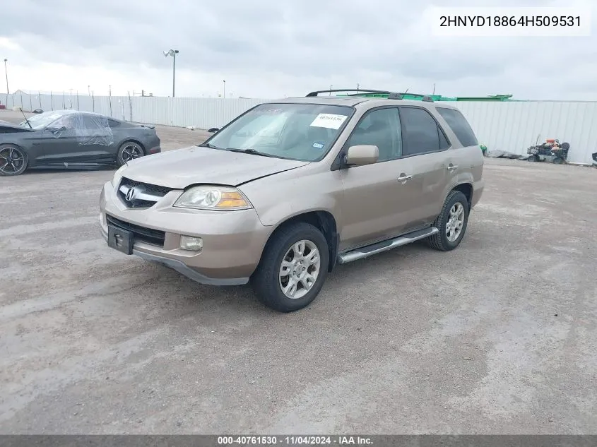 2004 Acura Mdx Touring VIN: 2HNYD18864H509531 Lot: 40761530