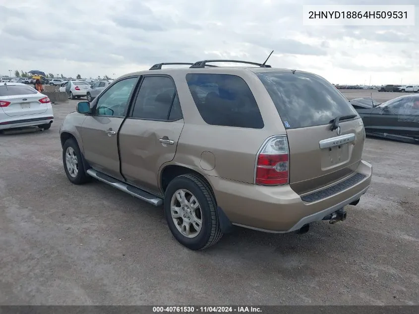 2004 Acura Mdx Touring VIN: 2HNYD18864H509531 Lot: 40761530