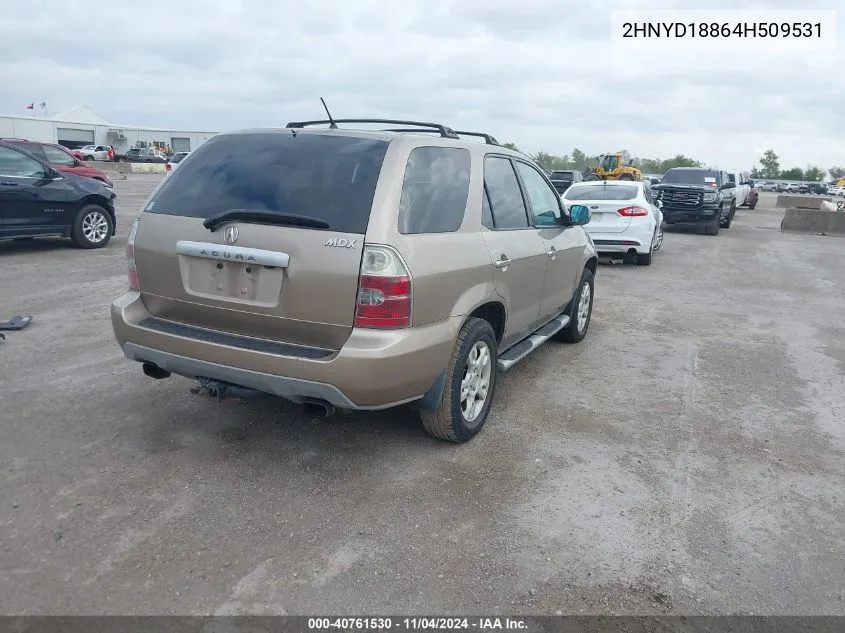 2004 Acura Mdx Touring VIN: 2HNYD18864H509531 Lot: 40761530