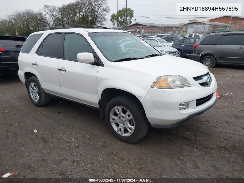 2004 Acura Mdx VIN: 2HNYD18894H557895 Lot: 40802545