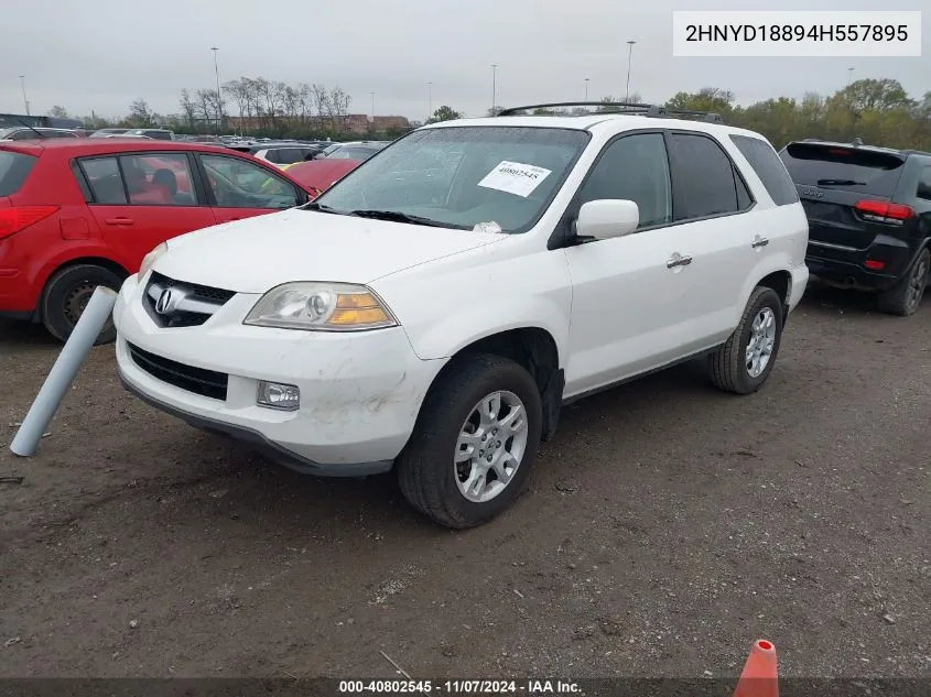 2004 Acura Mdx VIN: 2HNYD18894H557895 Lot: 40802545