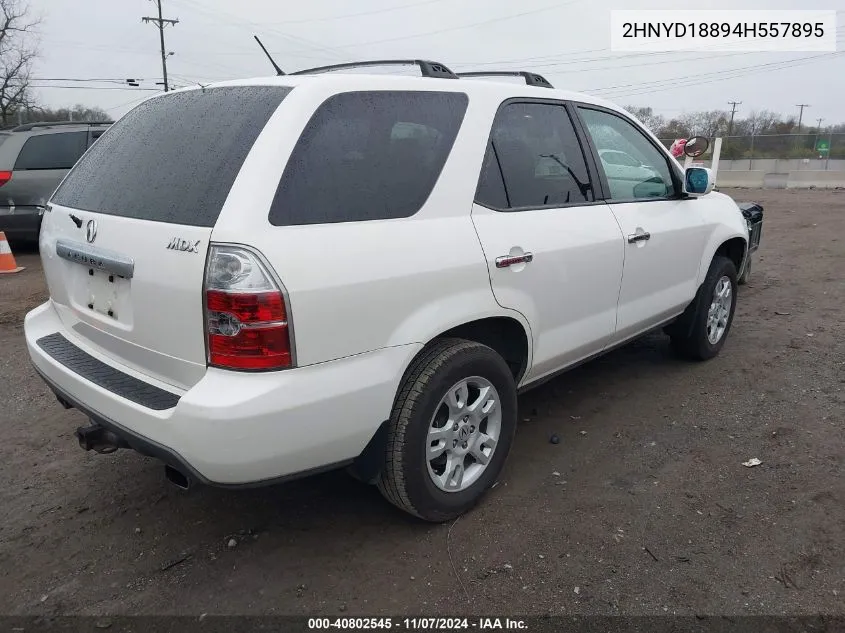 2004 Acura Mdx VIN: 2HNYD18894H557895 Lot: 40802545