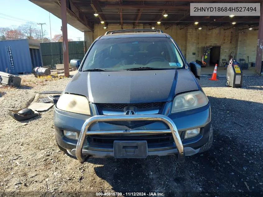 2004 Acura Mdx VIN: 2HNYD18684H527494 Lot: 40815709