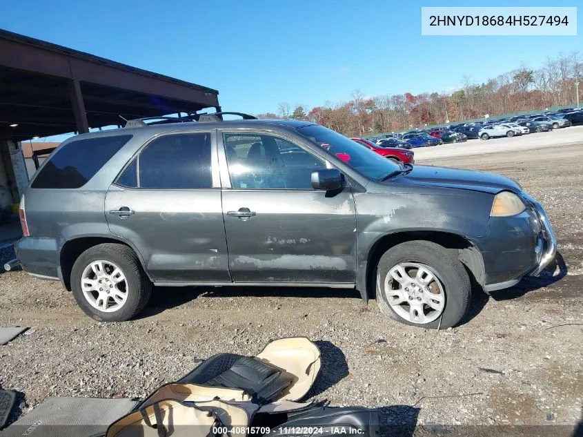 2004 Acura Mdx VIN: 2HNYD18684H527494 Lot: 40815709