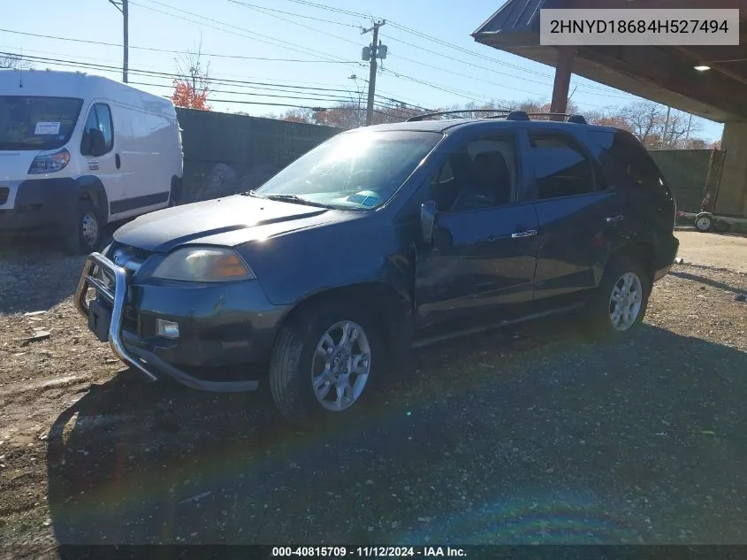 2004 Acura Mdx VIN: 2HNYD18684H527494 Lot: 40815709