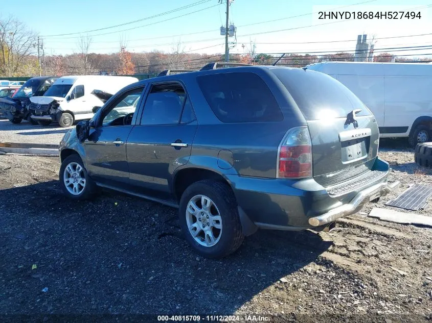 2004 Acura Mdx VIN: 2HNYD18684H527494 Lot: 40815709