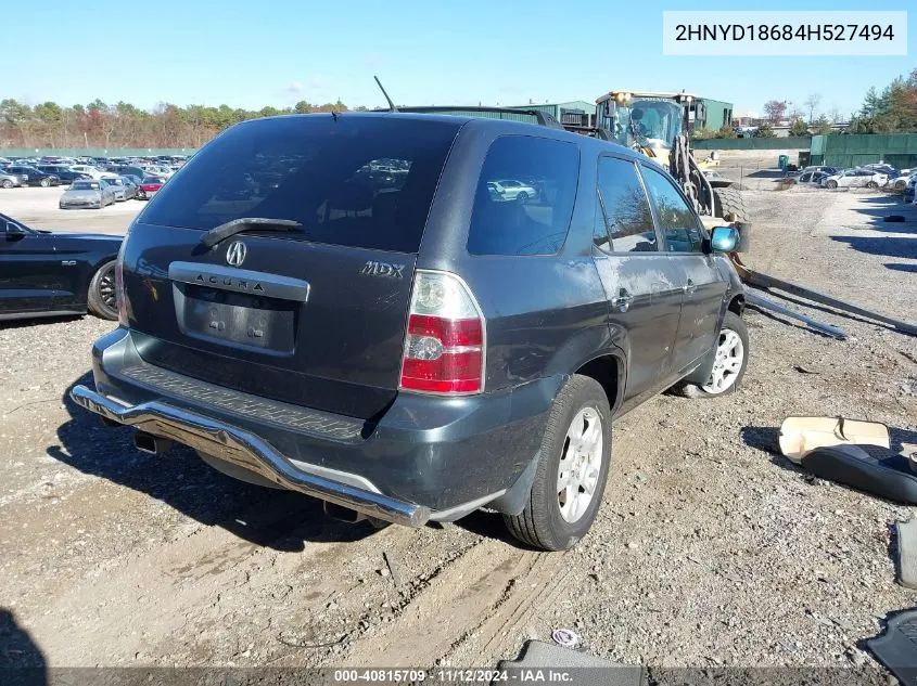 2004 Acura Mdx VIN: 2HNYD18684H527494 Lot: 40815709