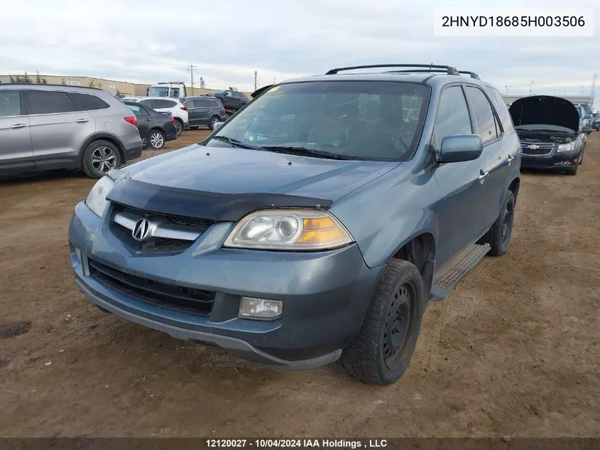 2005 Acura Mdx VIN: 2HNYD18685H003506 Lot: 12120027