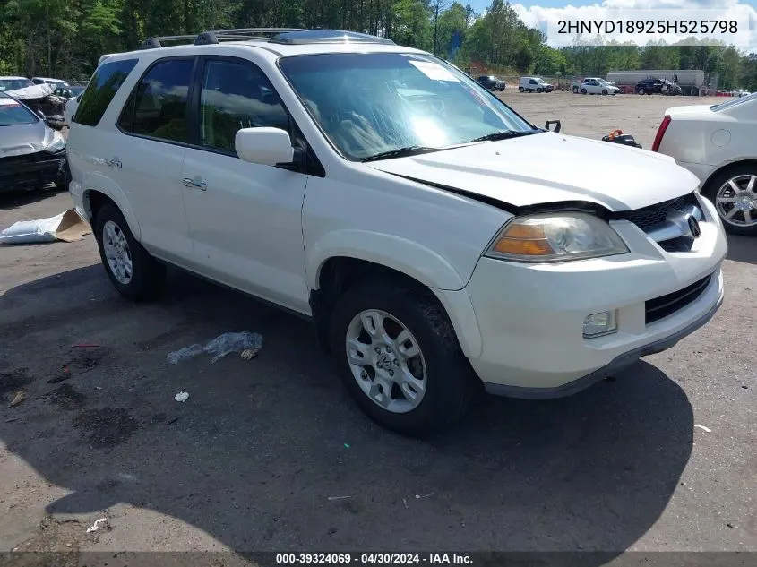 2005 Acura Mdx VIN: 2HNYD18925H525798 Lot: 39324069