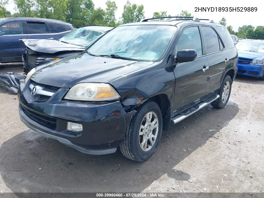 2005 Acura Mdx VIN: 2HNYD18935H529889 Lot: 39980460