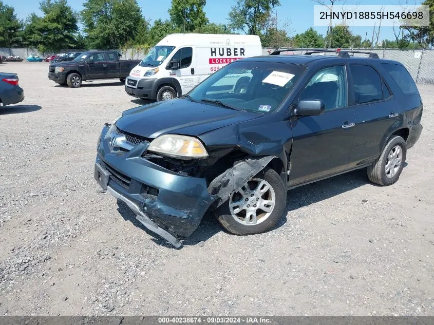 2005 Acura Mdx VIN: 2HNYD18855H546698 Lot: 40238674