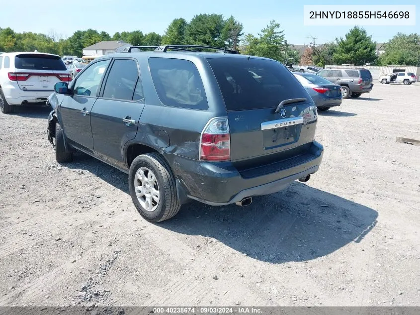 2005 Acura Mdx VIN: 2HNYD18855H546698 Lot: 40238674