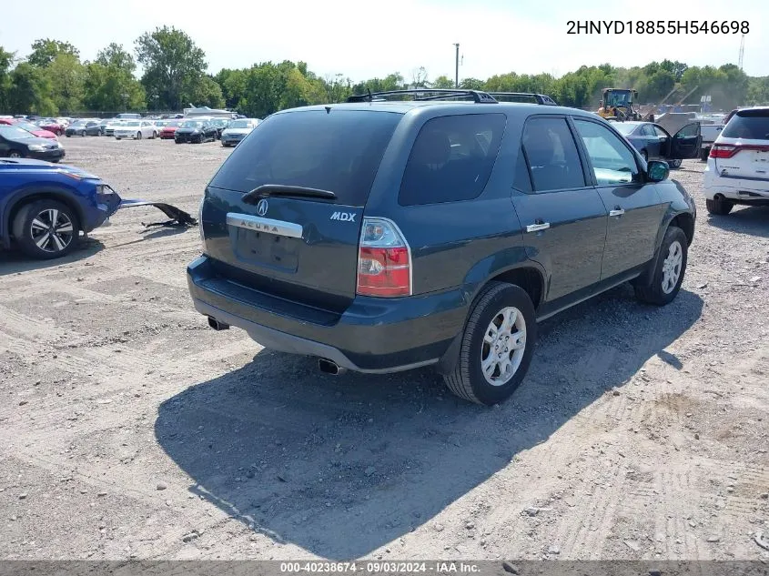 2005 Acura Mdx VIN: 2HNYD18855H546698 Lot: 40238674