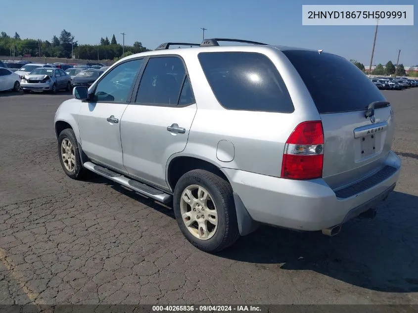 2005 Acura Mdx VIN: 2HNYD18675H509991 Lot: 40265836