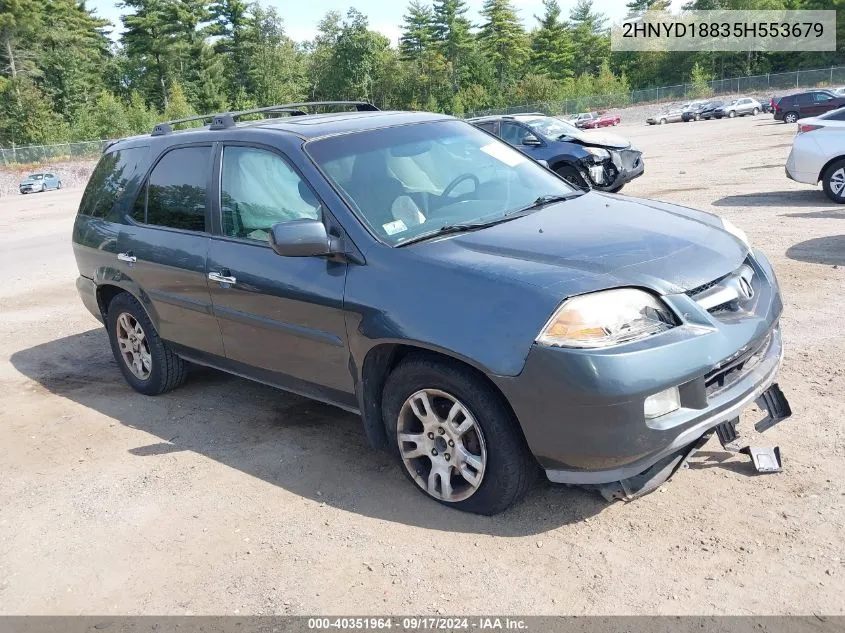 2005 Acura Mdx VIN: 2HNYD18835H553679 Lot: 40351964