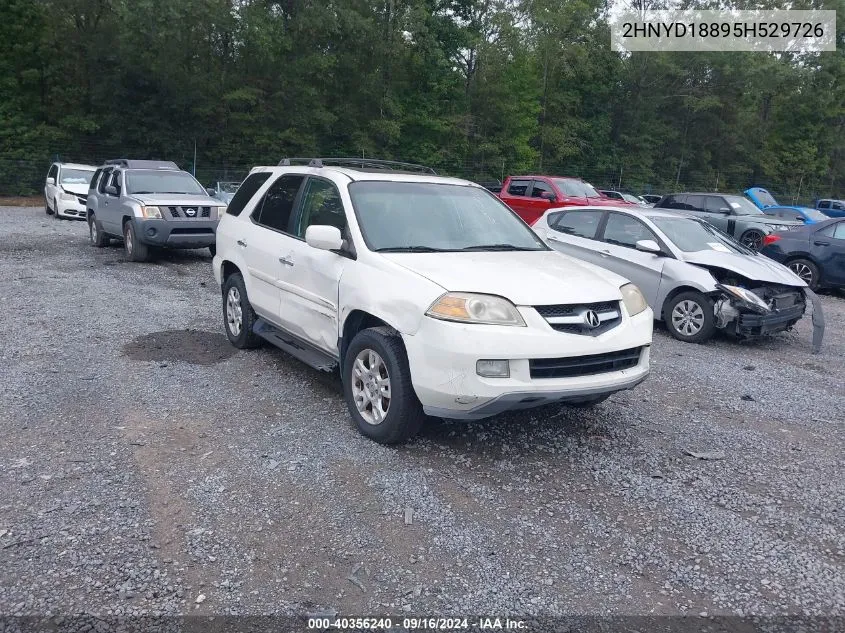 2005 Acura Mdx VIN: 2HNYD18895H529726 Lot: 40356240