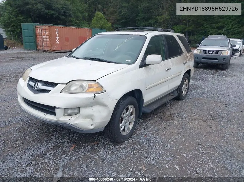 2005 Acura Mdx VIN: 2HNYD18895H529726 Lot: 40356240