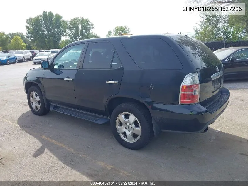 2005 Acura Mdx VIN: 2HNYD18265H527296 Lot: 40452131