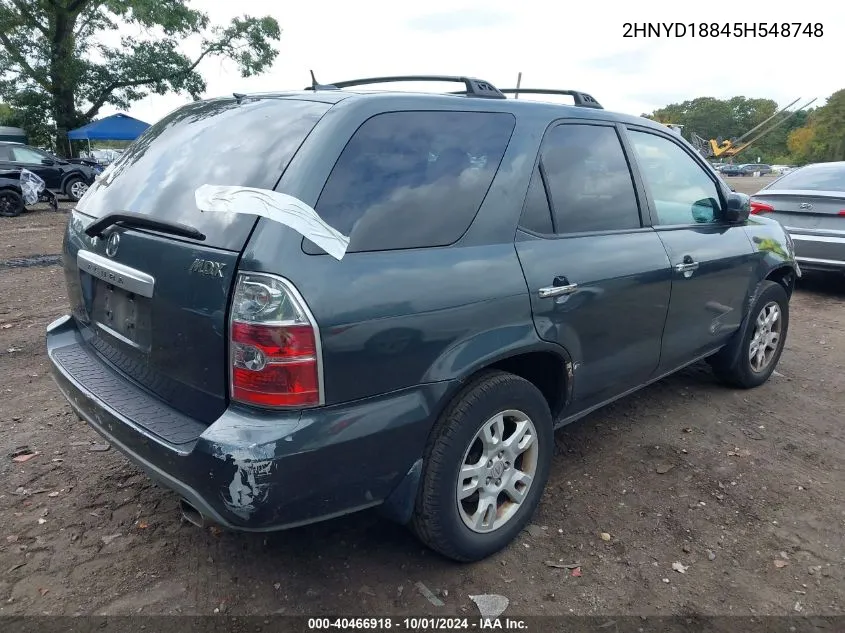 2005 Acura Mdx VIN: 2HNYD18845H548748 Lot: 40466918