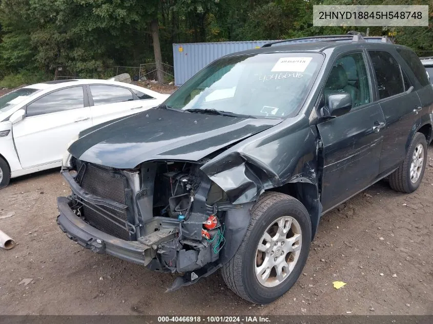 2005 Acura Mdx VIN: 2HNYD18845H548748 Lot: 40466918