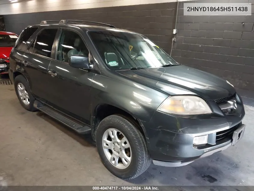 2005 Acura Mdx VIN: 2HNYD18645H511438 Lot: 40474717