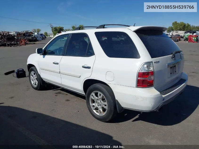 2005 Acura Mdx VIN: 2HNYD18855H539766 Lot: 40564263