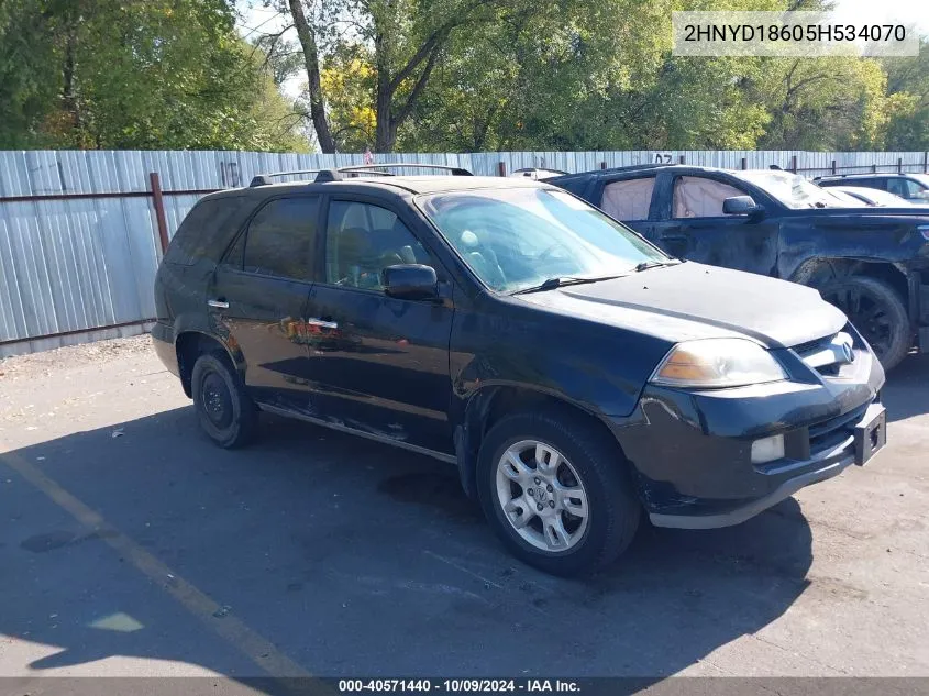 2005 Acura Mdx VIN: 2HNYD18605H534070 Lot: 40571440