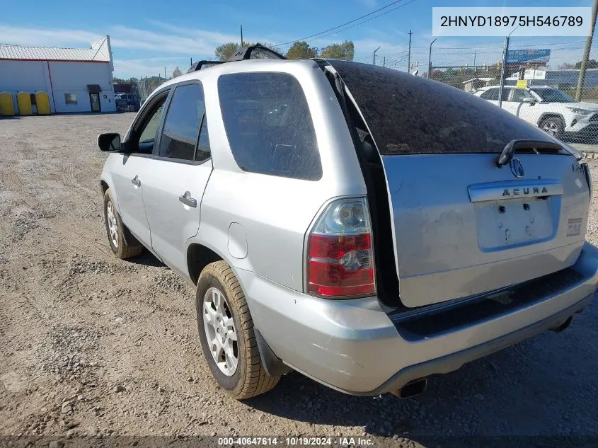 2005 Acura Mdx VIN: 2HNYD18975H546789 Lot: 40647614