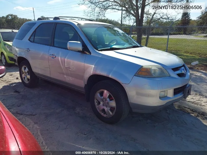 2005 Acura Mdx VIN: 2HNYD18275H506506 Lot: 40656970