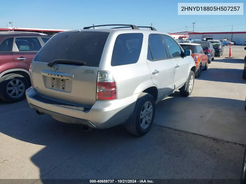 2005 Acura Mdx Touring VIN: 2HNYD18805H507257 Lot: 40659737