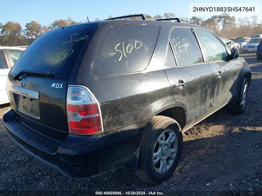 2005 Acura Mdx VIN: 2HNYD18835H547641 Lot: 40659866