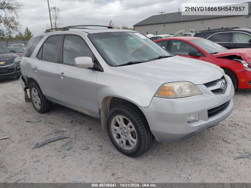 2005 Acura Mdx VIN: 2HNYD18665H547857 Lot: 40745847