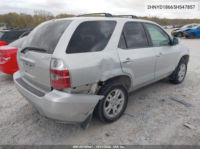 2005 Acura Mdx VIN: 2HNYD18665H547857 Lot: 40745847