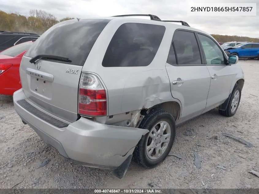 2005 Acura Mdx VIN: 2HNYD18665H547857 Lot: 40745847