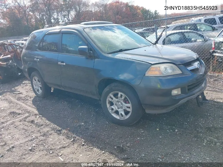 2005 Acura Mdx Touring VIN: 2HNYD18835H545923 Lot: 40827987