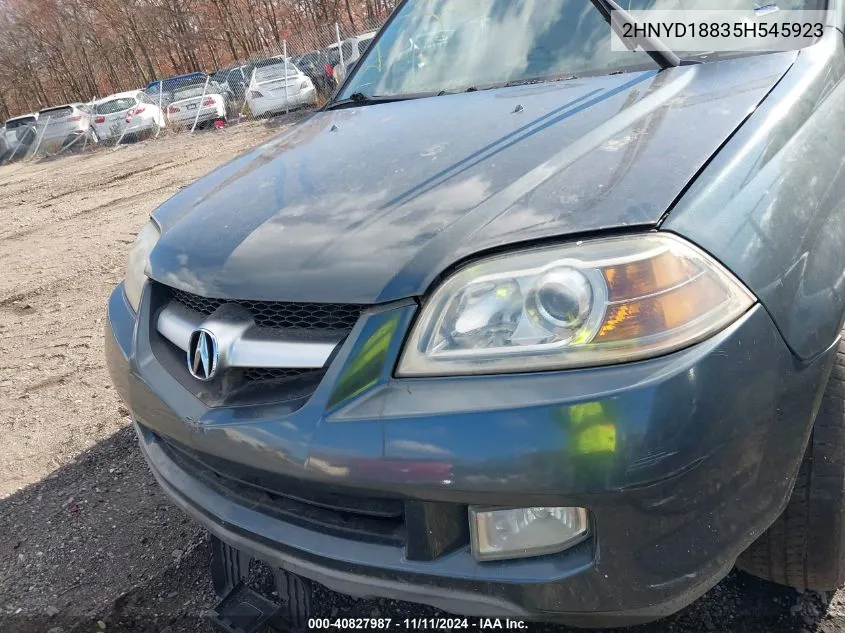 2005 Acura Mdx Touring VIN: 2HNYD18835H545923 Lot: 40827987