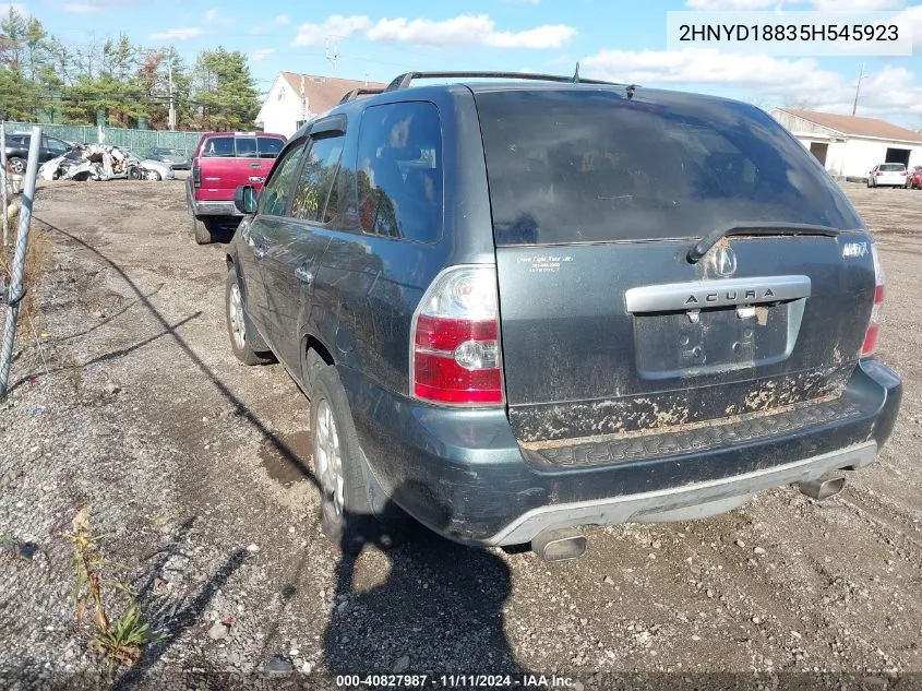 2005 Acura Mdx Touring VIN: 2HNYD18835H545923 Lot: 40827987