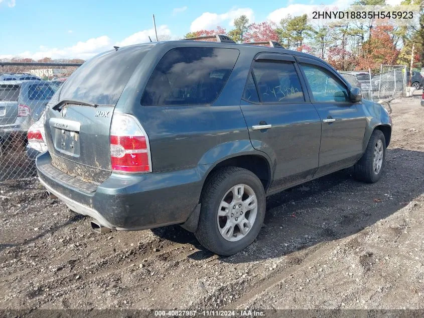 2005 Acura Mdx Touring VIN: 2HNYD18835H545923 Lot: 40827987