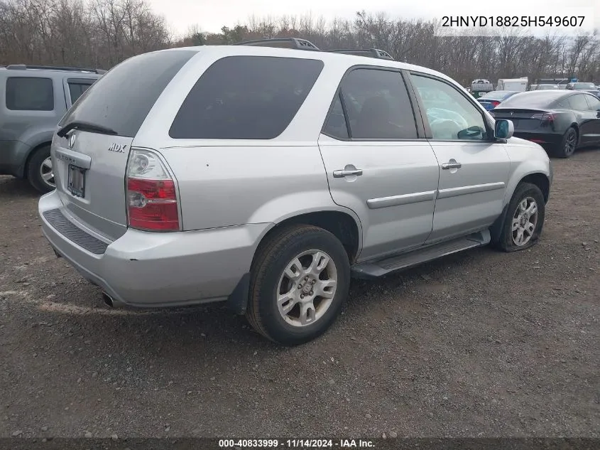 2005 Acura Mdx VIN: 2HNYD18825H549607 Lot: 40833999